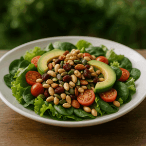 Ensalada de mix de nueces día del maestro